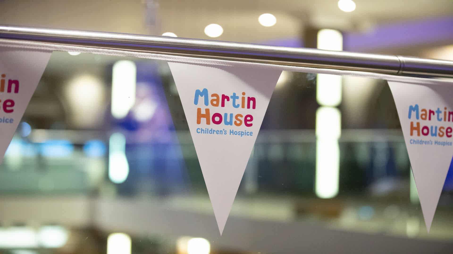 Bunting reading Martin House Children's Hospice