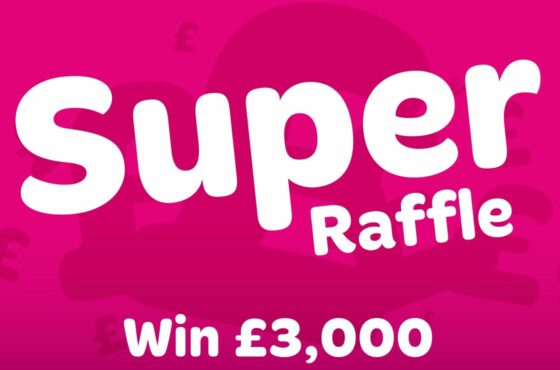 Super raffle, win £3,000