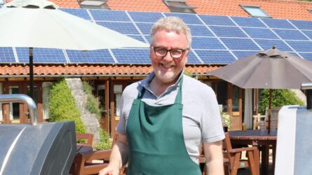 Chef Robin outside Martin House