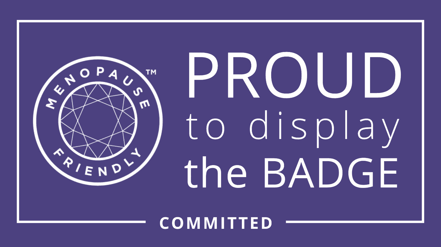 Proud to display the badge, committed.