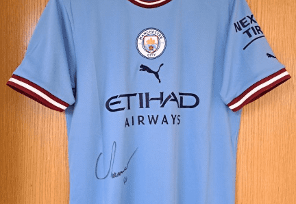 Signed Manchester city T-shirt