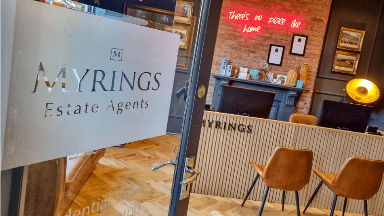 Interior of Myrings estate agents.