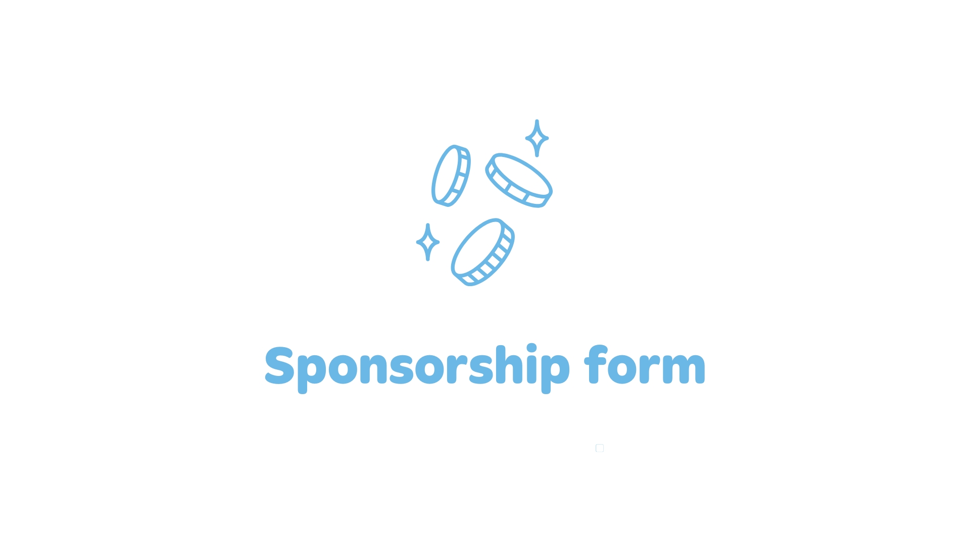Sponsorship form placeholder